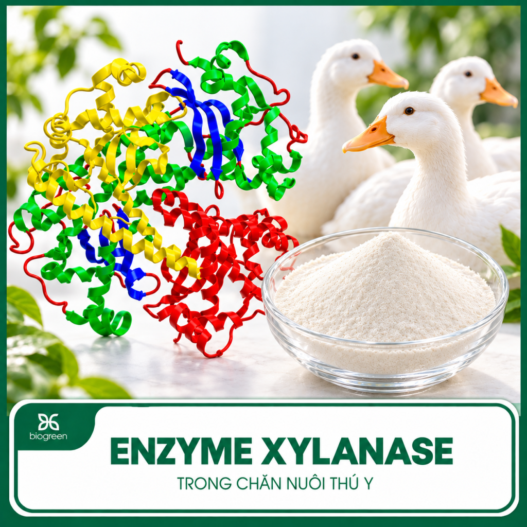 Enzyme Xylanase trong chăn nuôi thú y